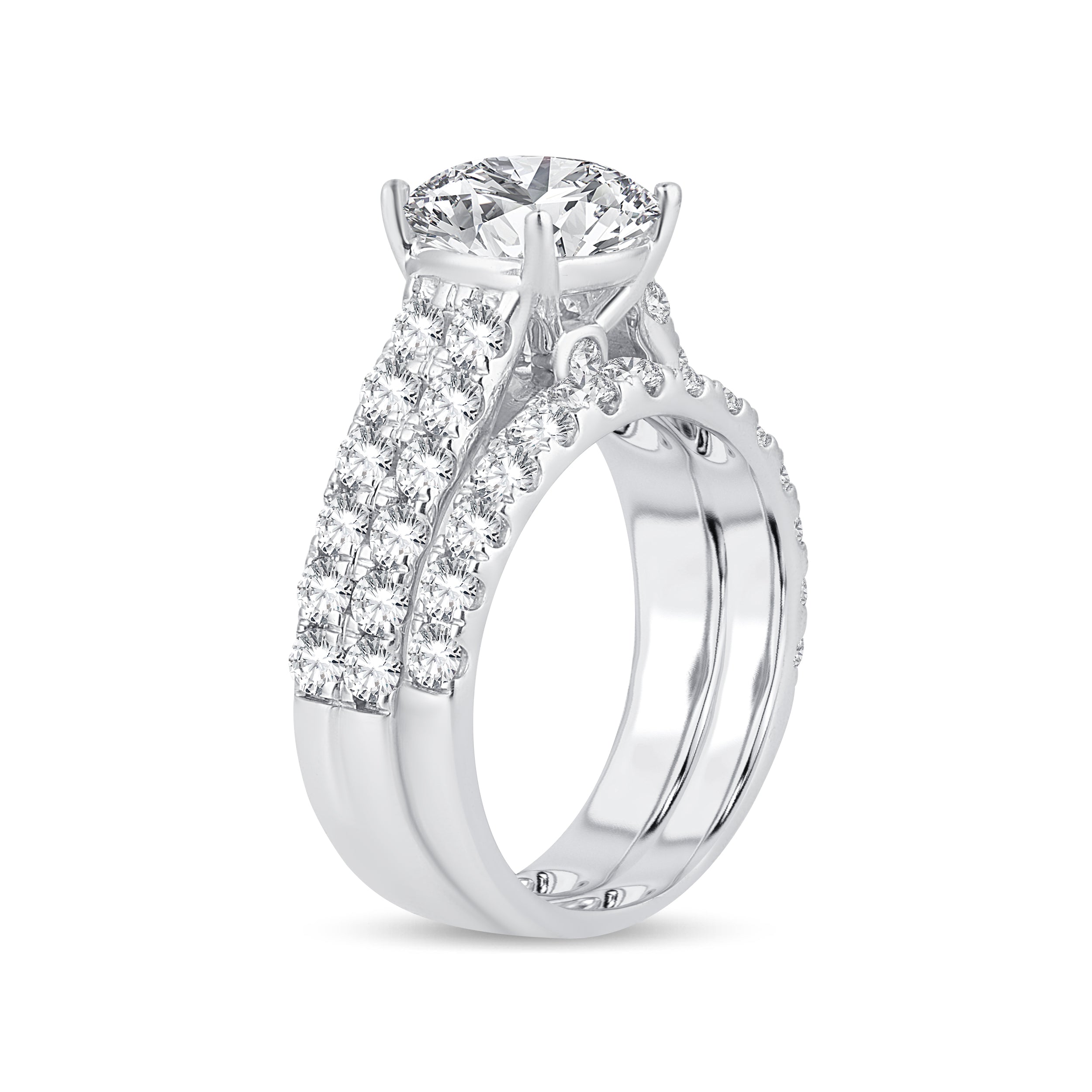 14K 5.00CT Lab Grown Bridal Set 65767