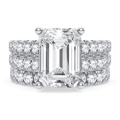 14K 5.00CT Certified Lab Grown Diamond Bridal Set 65769