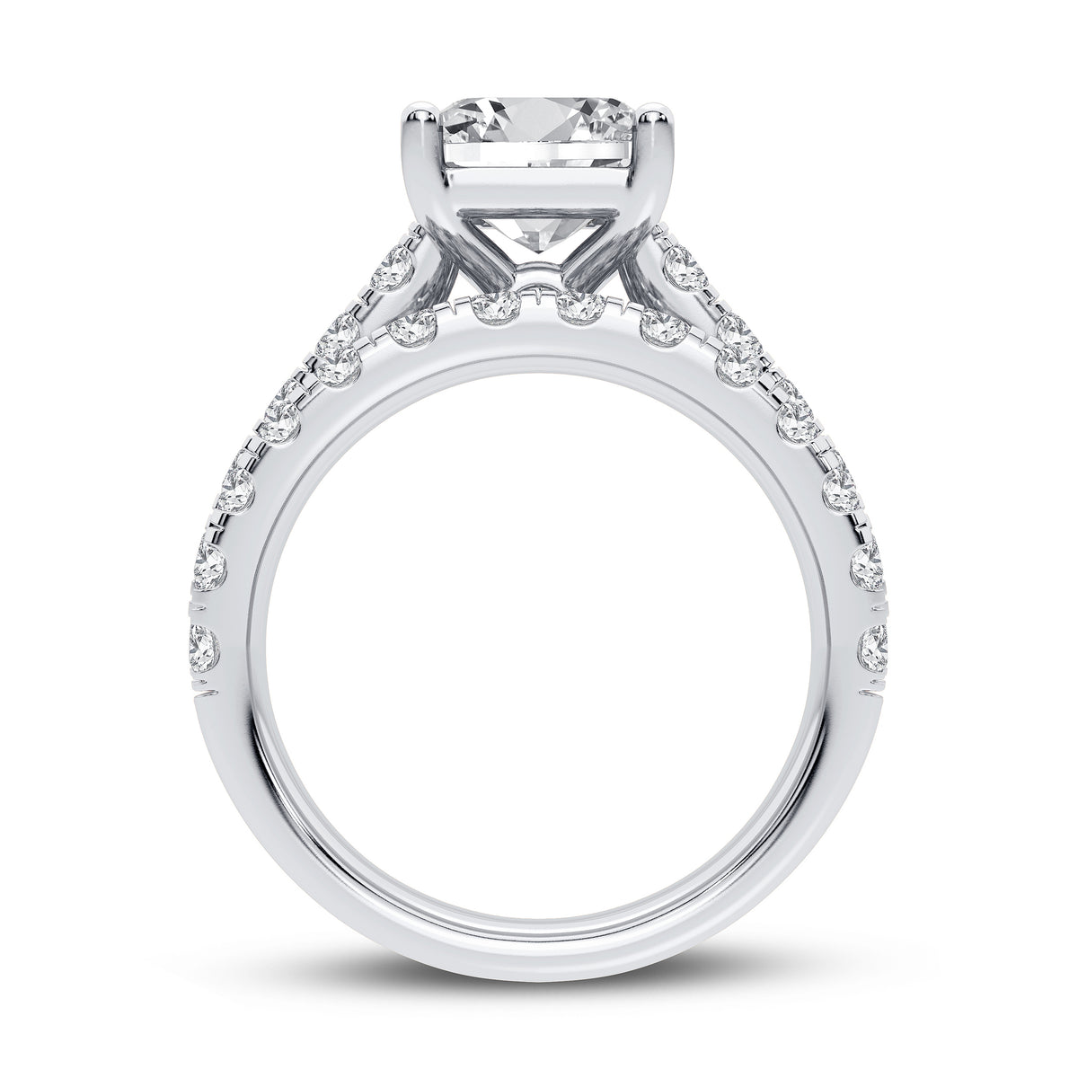 14K 5.00CT Certified Lab Grown Diamond Bridal Set 65769