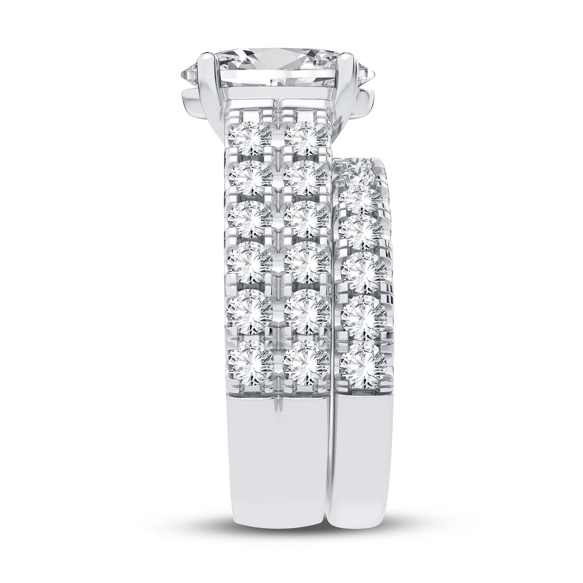 14K 5.00CT Certified Lab Grown Diamond Bridal Set 65770