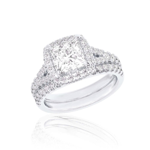 14K 1.65CT Certified Lab Grown Diamond Bridal Ring 65829