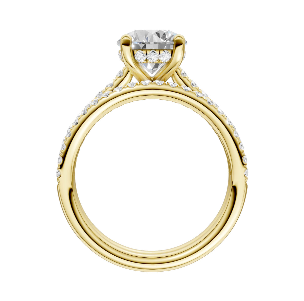 14K 2.50CT  Lab Diamond Bridal Ring 65866