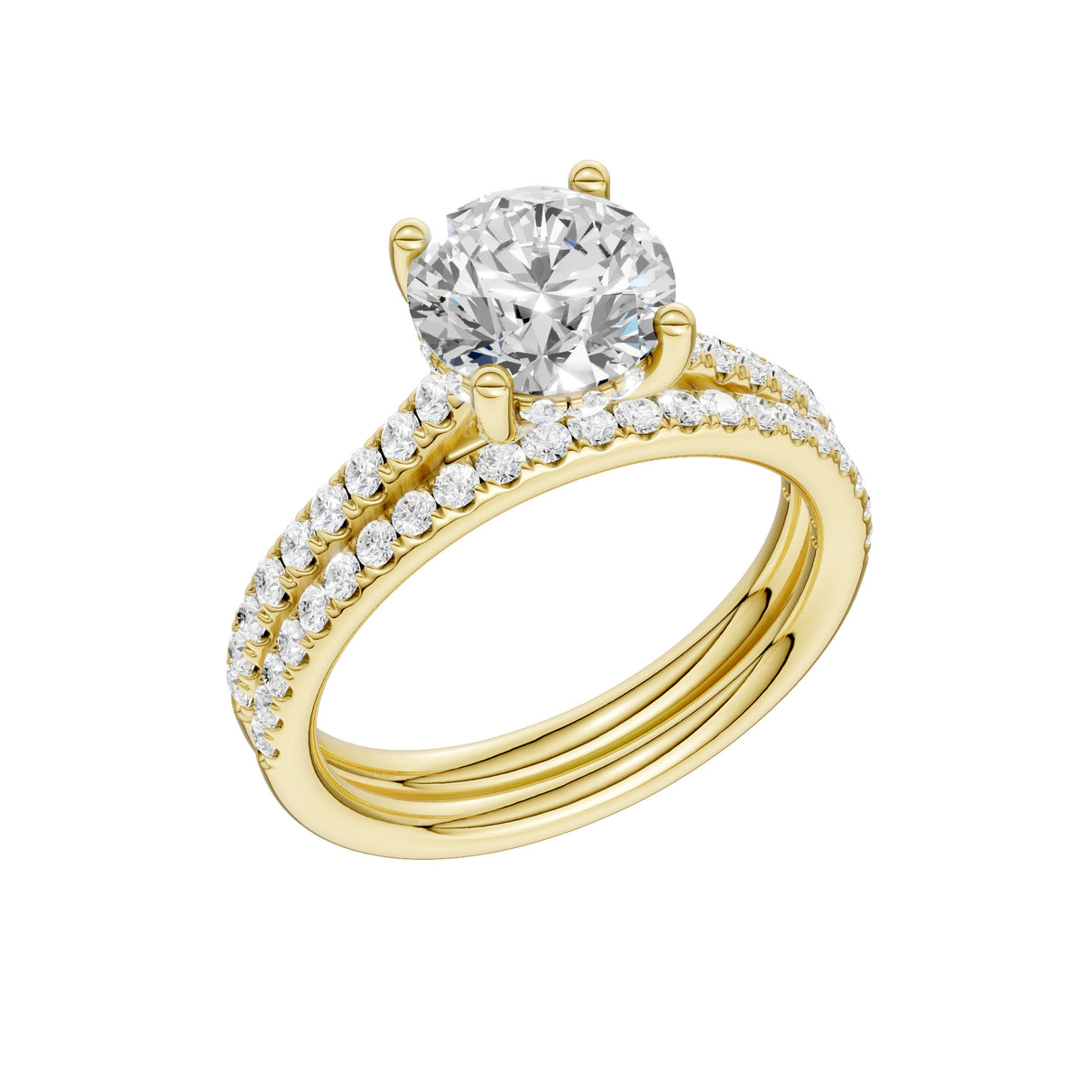 14K 2.50CT  Lab Diamond Bridal Ring 65866
