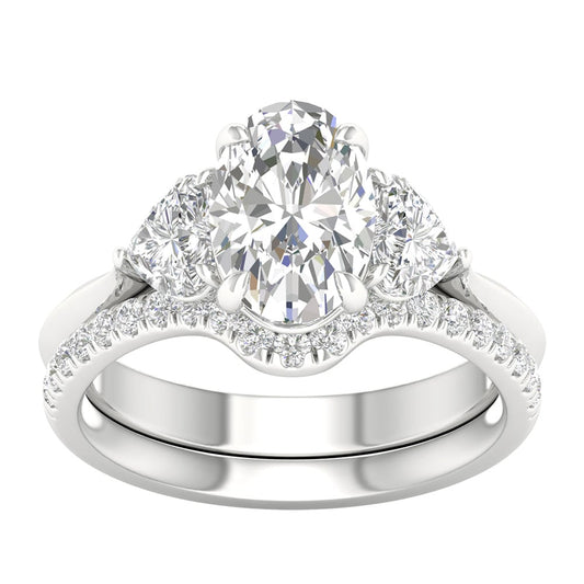 14K 3.25CT Certified Lab Grown Diamond Bridal Ring 65879