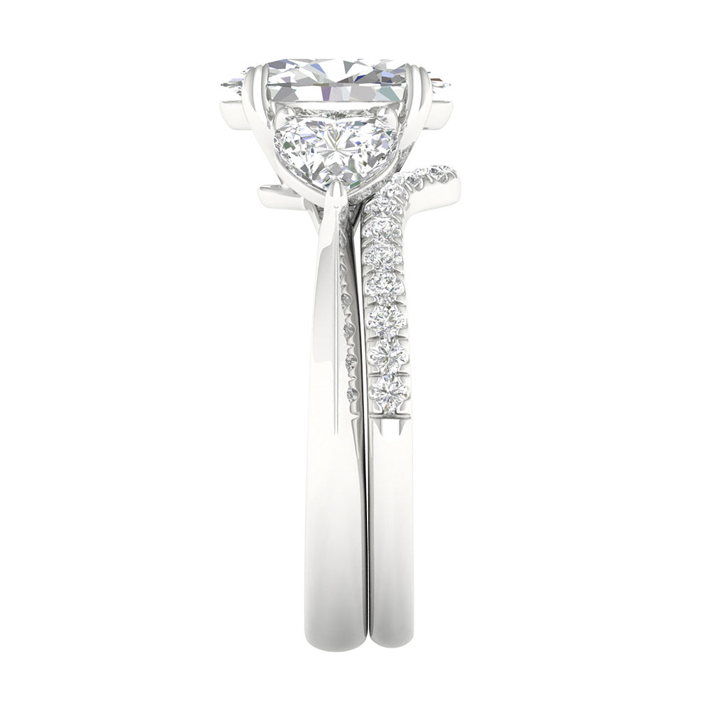 14K 3.25CT Certified Lab Grown Diamond Bridal Ring 65879