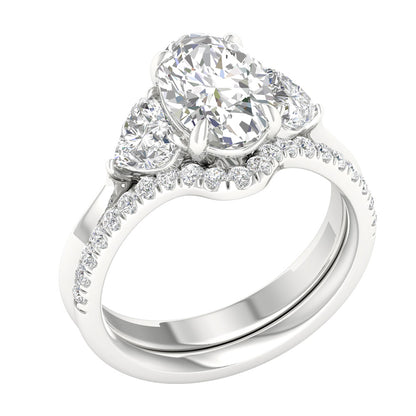 14K 3.25CT Certified Lab Grown Diamond Bridal Ring 65879