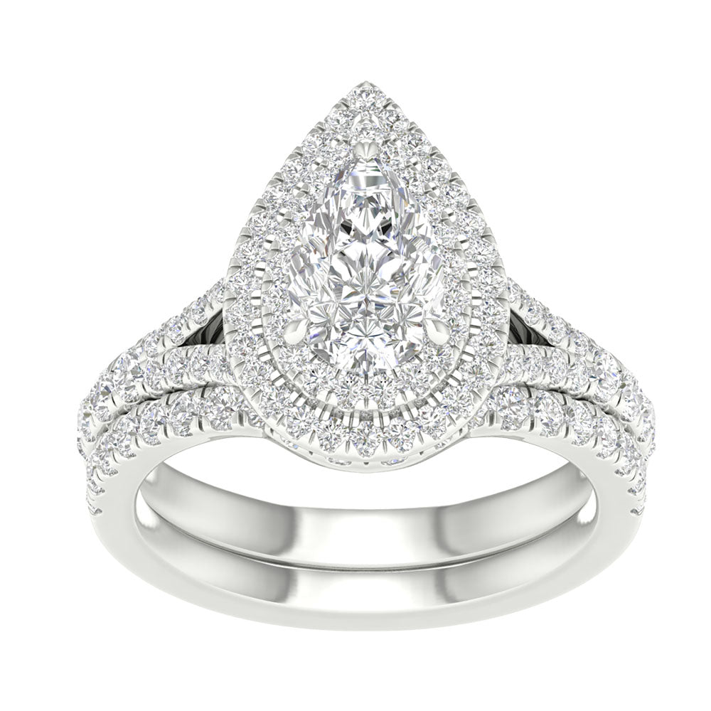 14K 1.75CT Certified Lab Grown Engagement Ring 65978