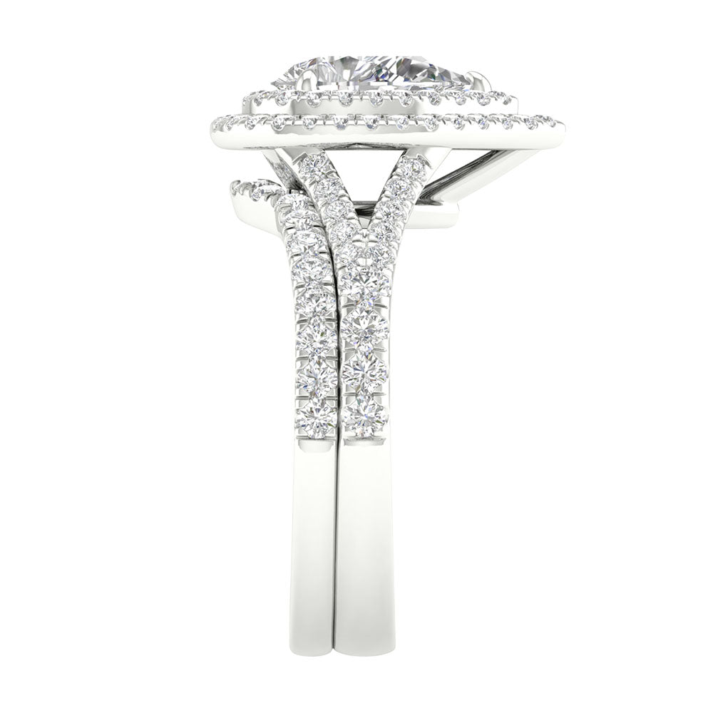 14K 1.75CT Certified Lab Grown Engagement Ring 65978