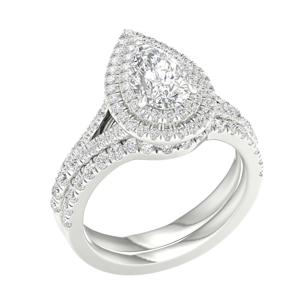 14K 1.75CT Certified Lab Grown Engagement Ring 65978