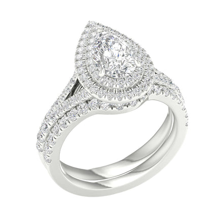 14K 1.75CT Certified Lab Grown Engagement Ring 65978