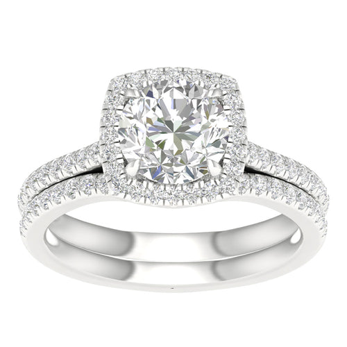 14K 1.95.00CT Certified Lab Grown Bridal Ring 66002
