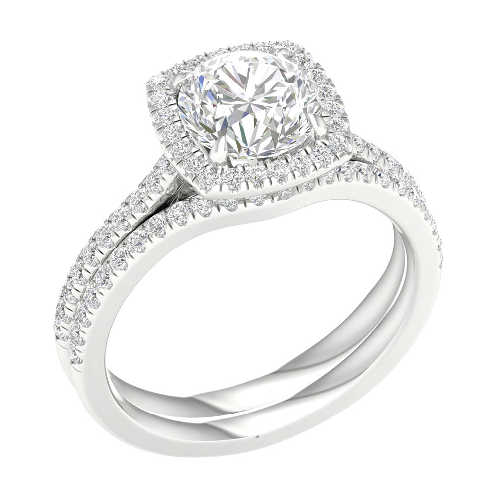 14K 1.95.00CT Certified Lab Grown Bridal Ring 66002