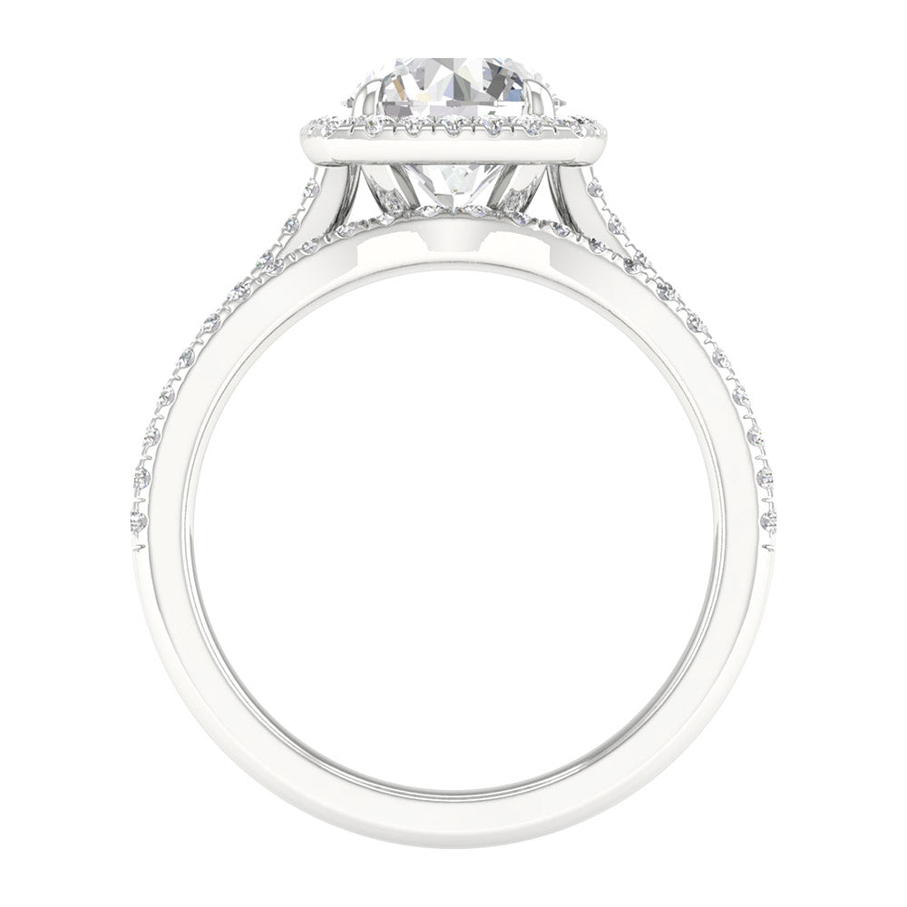 14K 1.95.00CT Certified Lab Grown Bridal Ring 66002