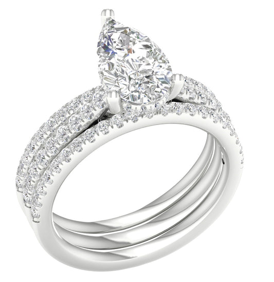 14K 2.75CT Certified Lab Grown DiamondBridal Ring 66011
