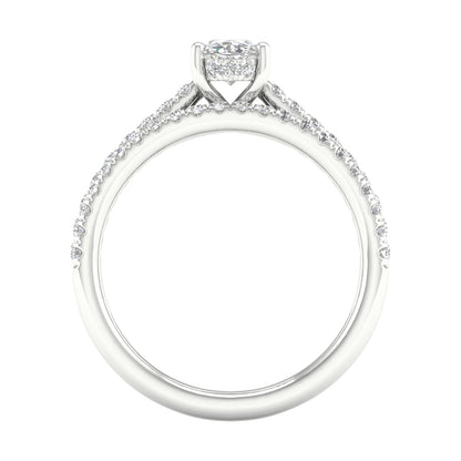 Platinum  1.50CT  Lab Diamond Bridal Ring 67945