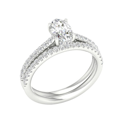 Platinum  1.50CT  Lab Diamond Bridal Ring 67945