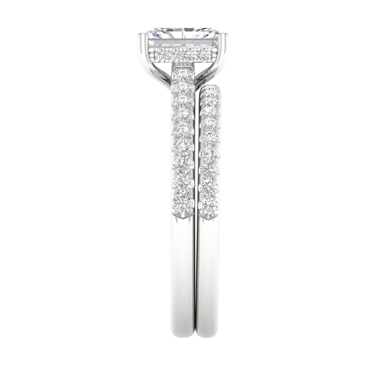 14K 1.50CT Certified Lab Grown Diamond Bridal Set 66021