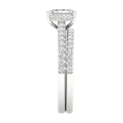 14K 1.50CT Certified Lab Grown Diamond Bridal Set 66021