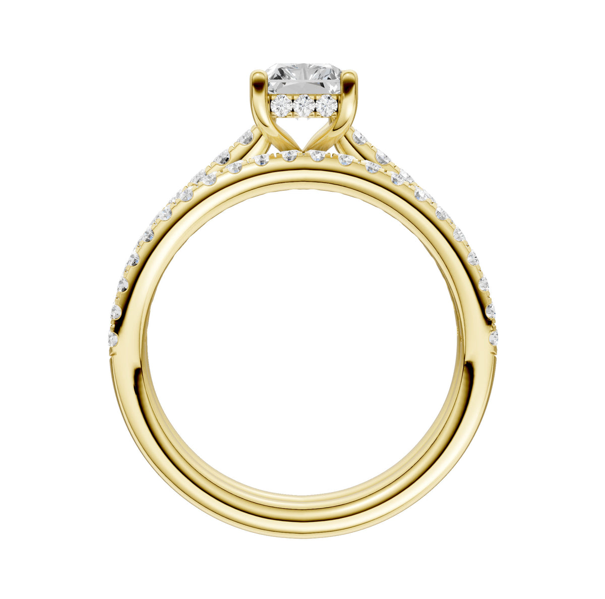 14K 1.50CT Certified Lab Grown Diamond Bridal Set 66022