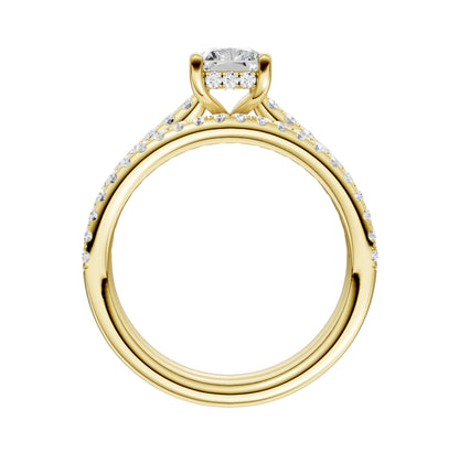 14K 1.50CT Certified Lab Grown Diamond Bridal Set 66022
