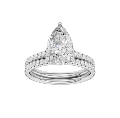 14K 2.50ct Lab Grown Diamond Bridal Set 66023
