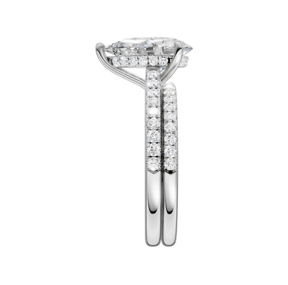 14K 2.50ct Lab Grown Diamond Bridal Set 66023