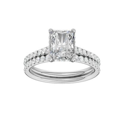 14K 2.50ct Lab Grown Diamond Bridal Set 66025