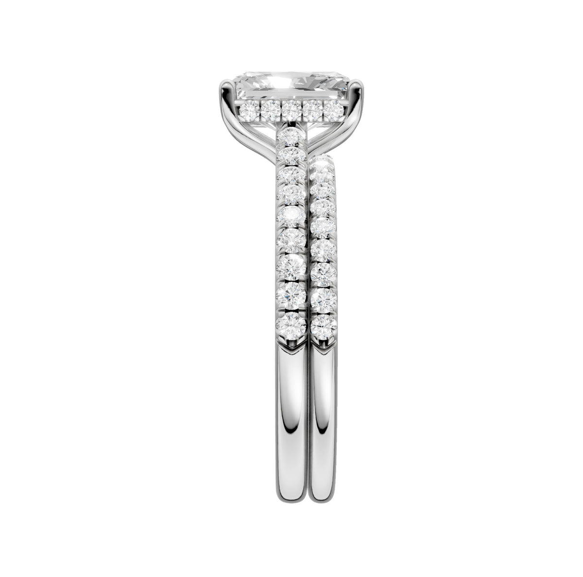 14K 2.50ct Lab Grown Diamond Bridal Set 66025