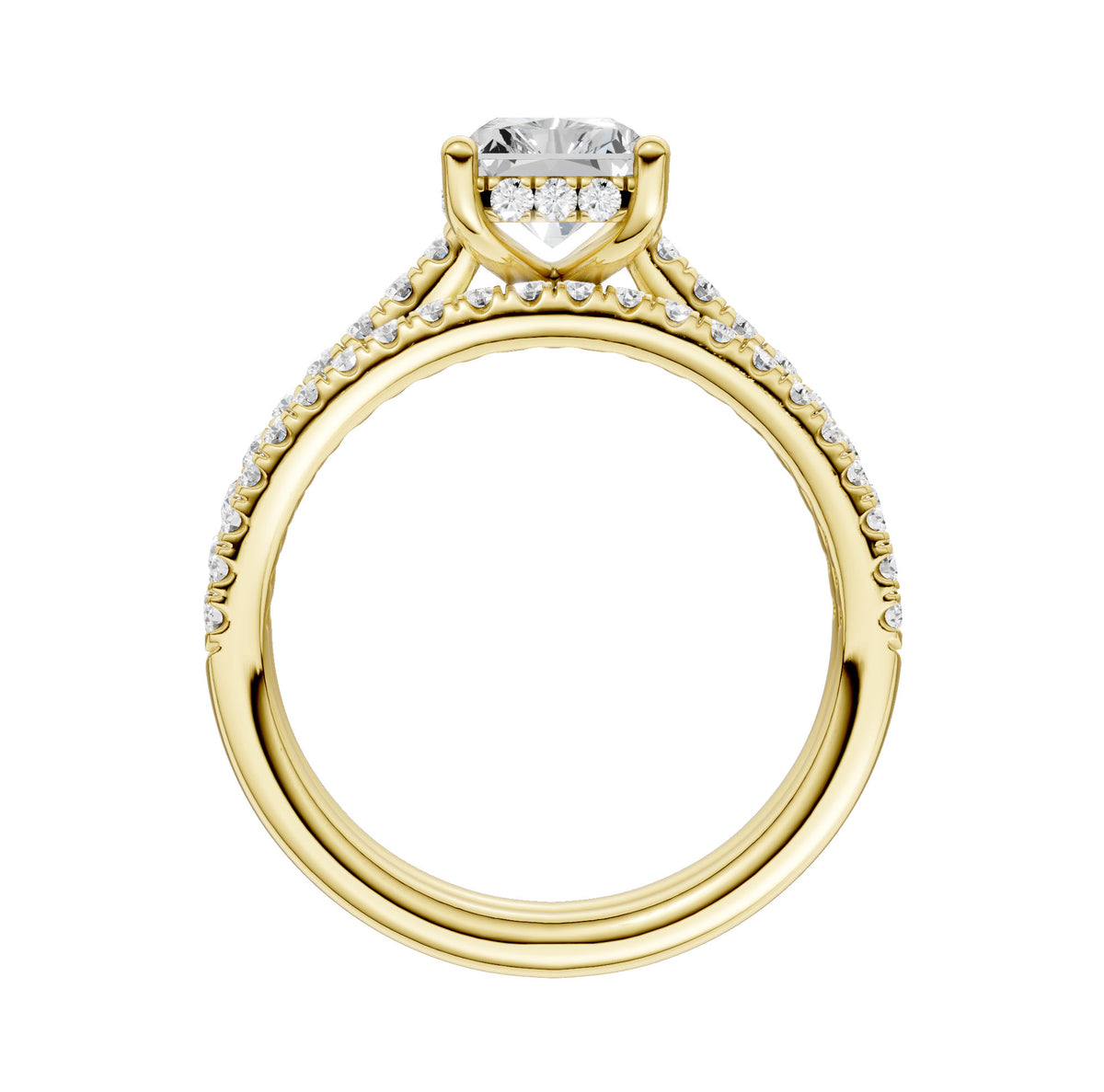 14K 2.50ct Lab Grown Diamond Bridal Set 66026