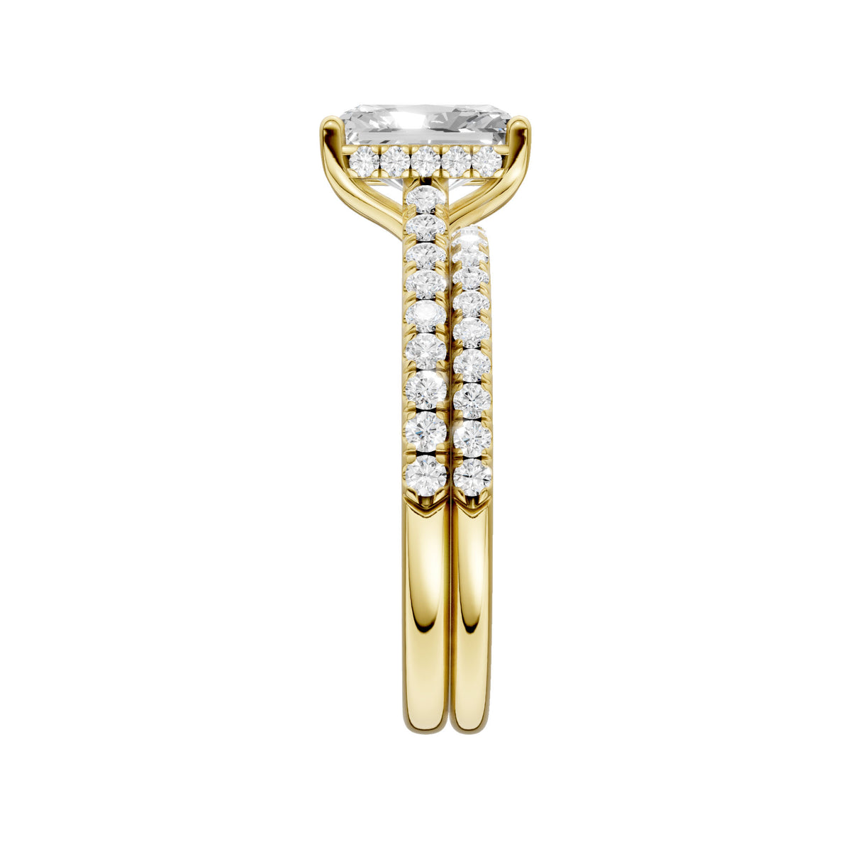 14K 2.50ct Lab Grown Diamond Bridal Set 66026