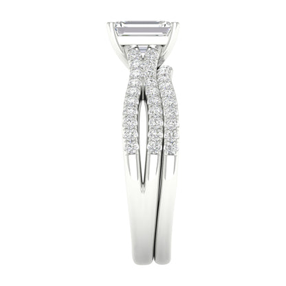 14K 1.40ct Lab Grown Diamond Bridal Set 66029