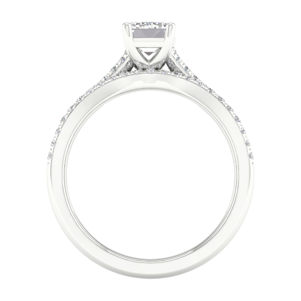 14K 1.40ct Lab Grown Diamond Bridal Set 66029