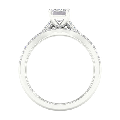 14K 1.40ct Lab Grown Diamond Bridal Set 66029