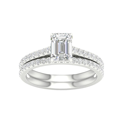 14K 1.50CT Certified Lab Grown Diamond Bridal Set 66050