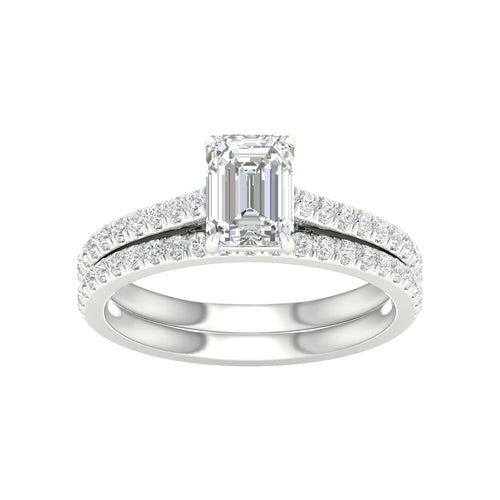 14K 1.50CT Certified Lab Grown Diamond Bridal Set 66050