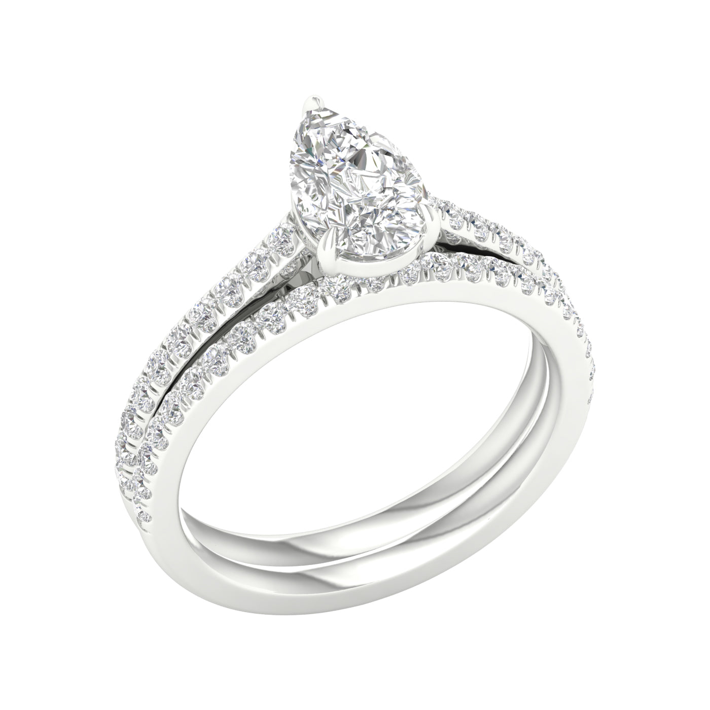 14K 1.50CT Certified Lab Grown Diamond Bridal 66054