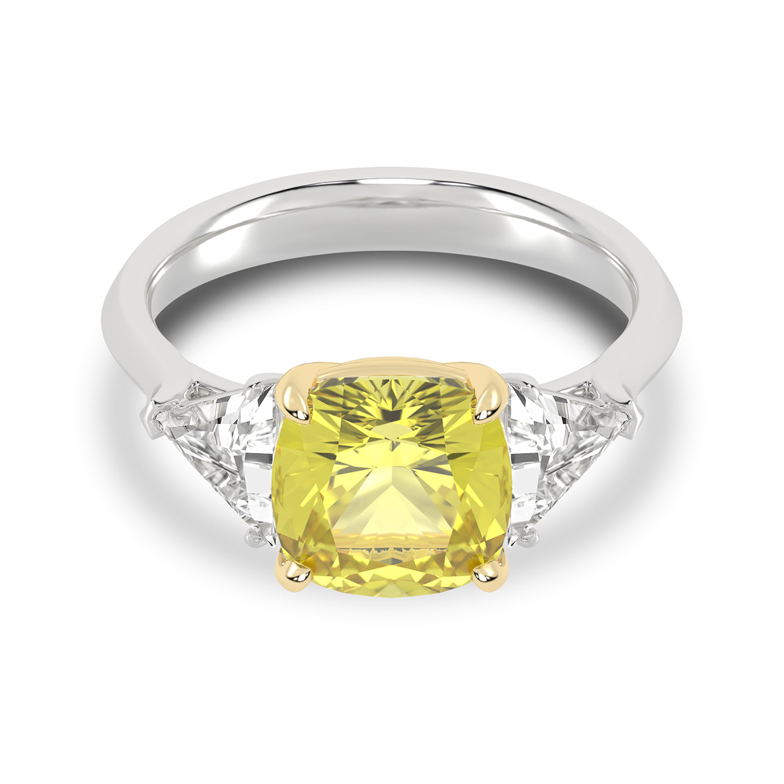 Certified Lab Grown 14K 4.16CT Diamond Engagement Ring 66073