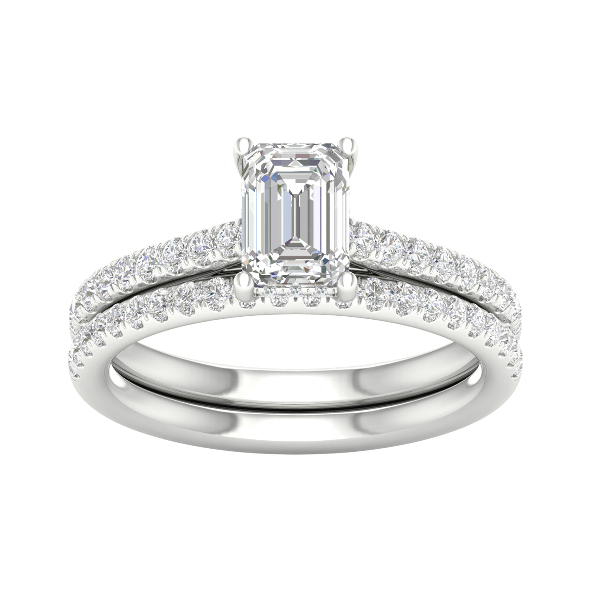 14K 1.50CT Lab Diamond Bridal Ring 66083