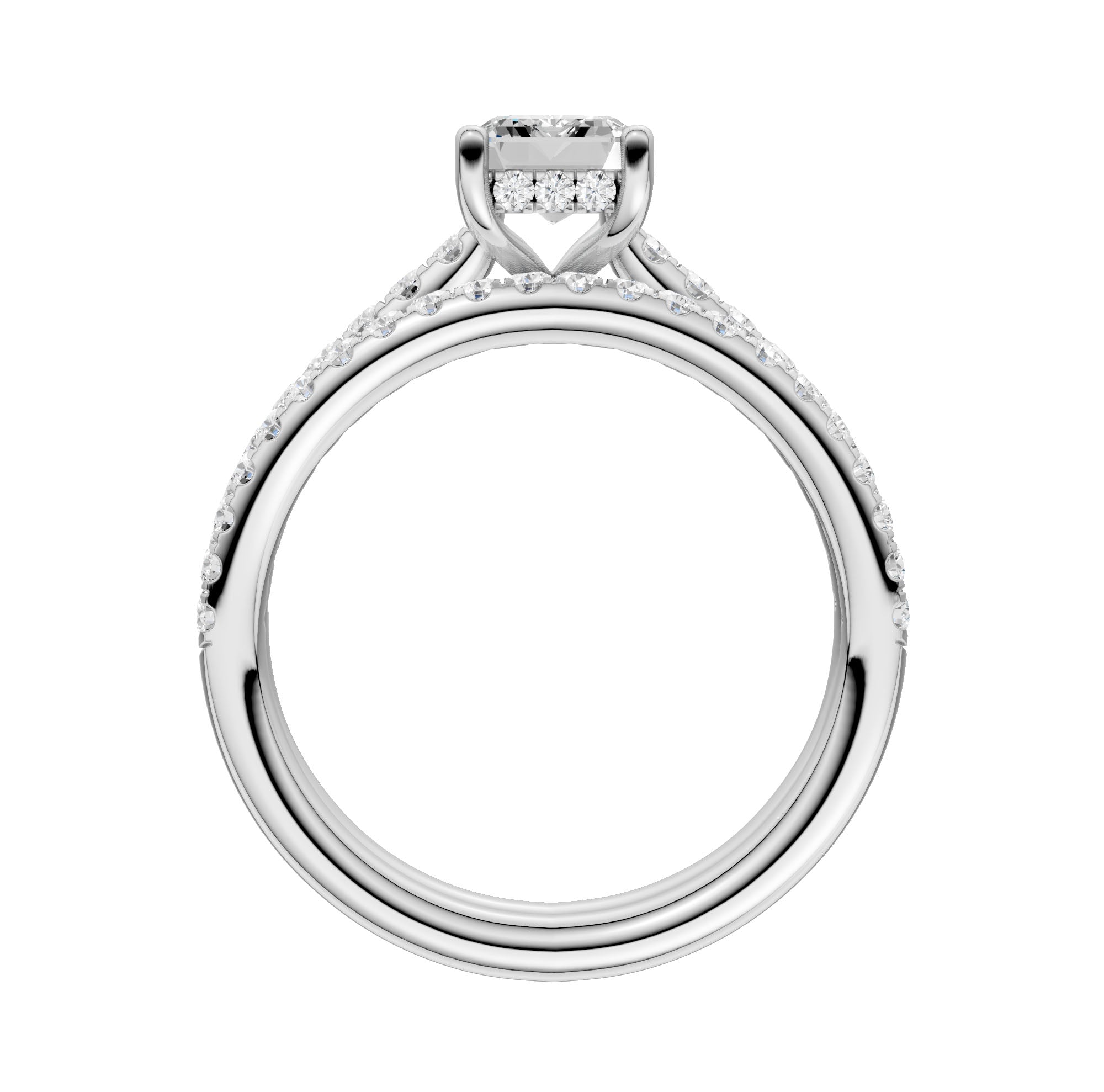 14K 1.50CT Lab Diamond Bridal Ring 66083