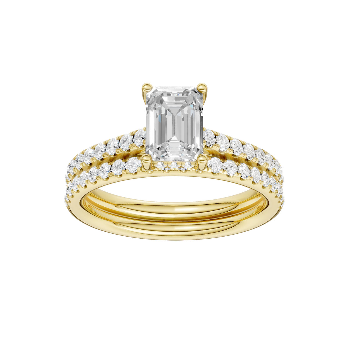14K 1.50CT Lab Diamond Bridal Ring 66084