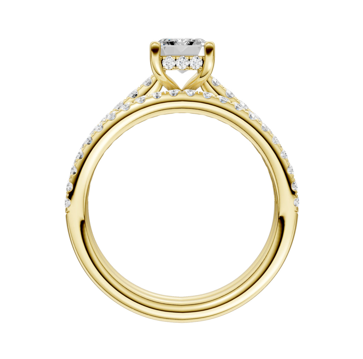 14K 1.50CT Lab Diamond Bridal Ring 66084