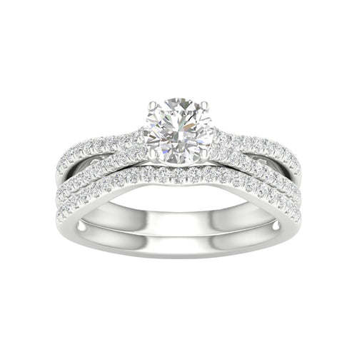 14K 1.40CT Lab Grown Diamond Bridal Set 66085