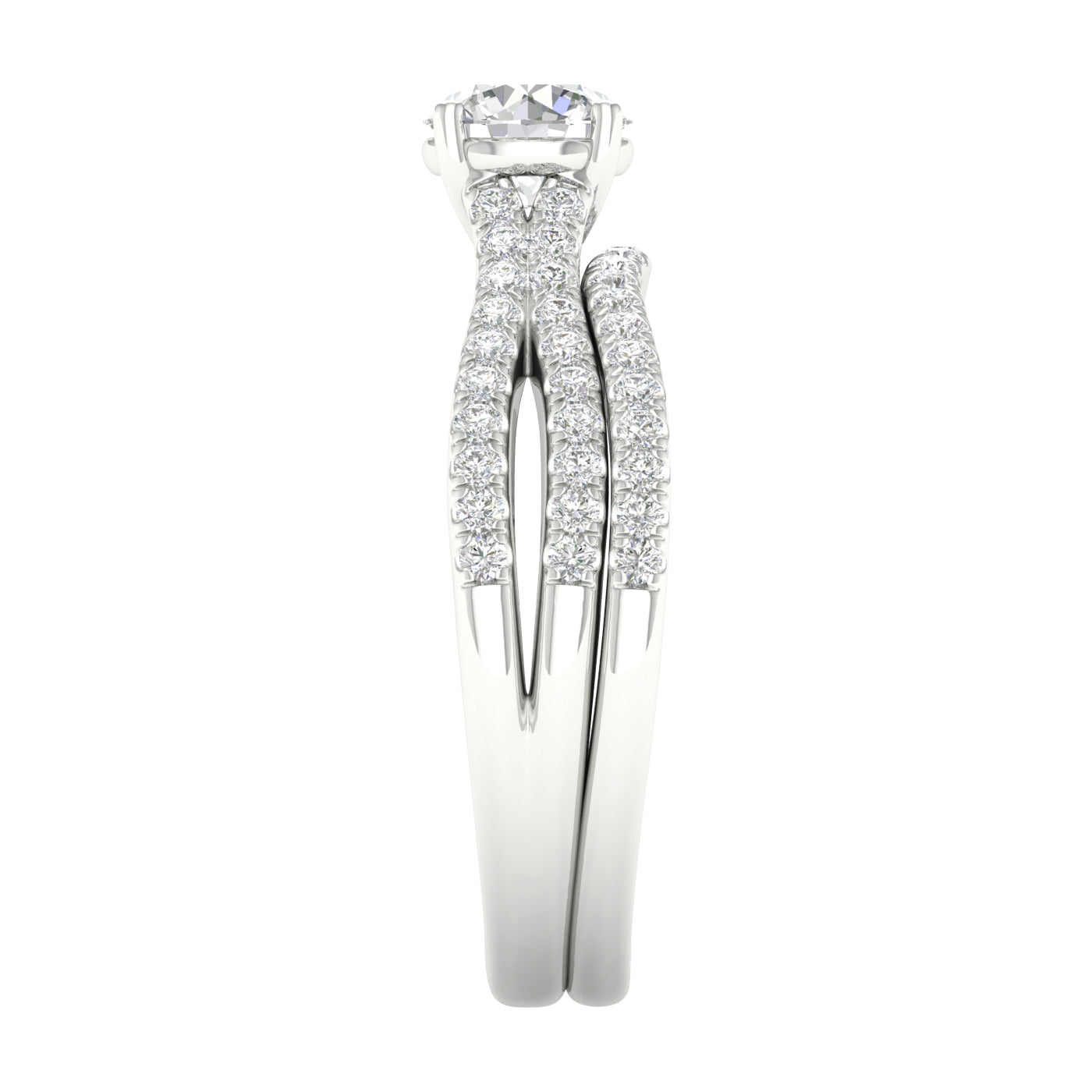 14K 1.40CT Lab Grown Diamond Bridal Set 66085