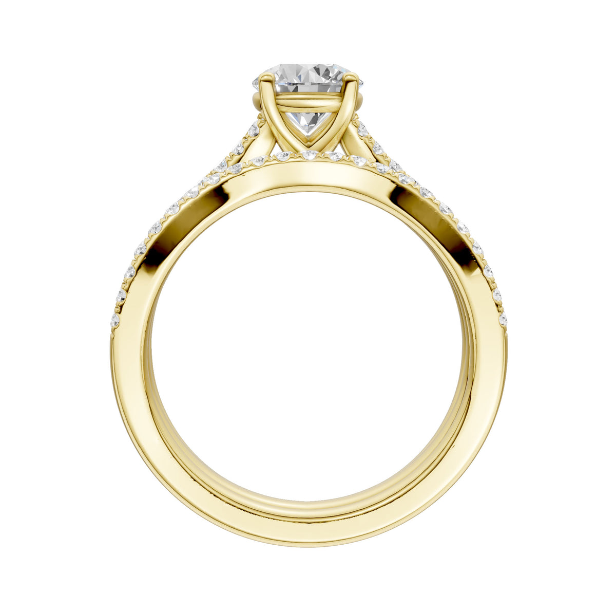 14K 1.40CT Lab Grown Diamond Bridal Set 66086