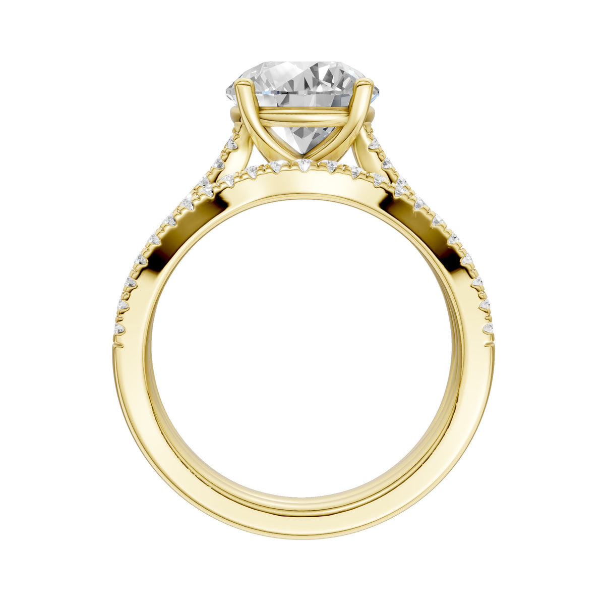 14K 2.40ct Lab Grown Diamond Bridal Set 66088