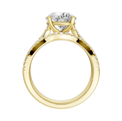 14K 2.40ct Lab Grown Diamond Bridal Set 66088
