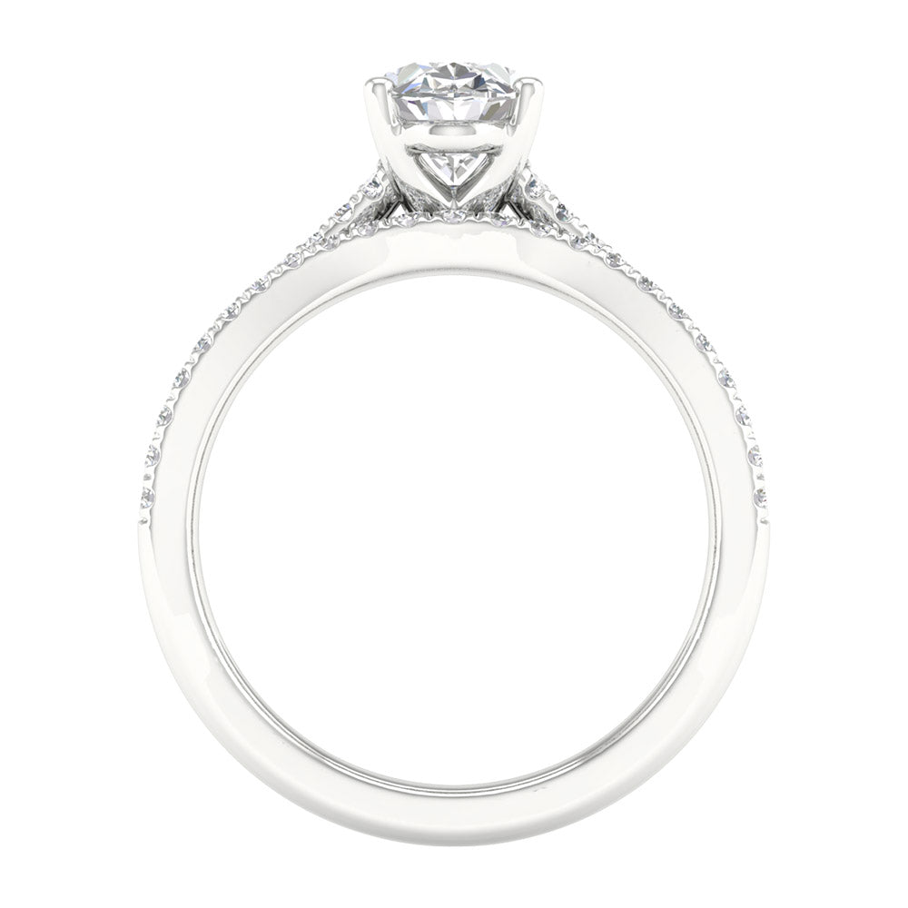 14K 1.40CT Lab Grown Bridal Set 66089