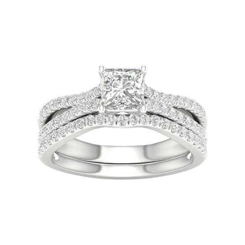 Certified Lab Grown 14K 1.40CT Diamond Bridal Set 66091