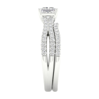 Certified Lab Grown 14K 1.40CT Diamond Bridal Set 66091