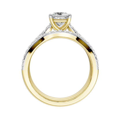Certified Lab Grown 14K 1.40CT Diamond Bridal Set 66092
